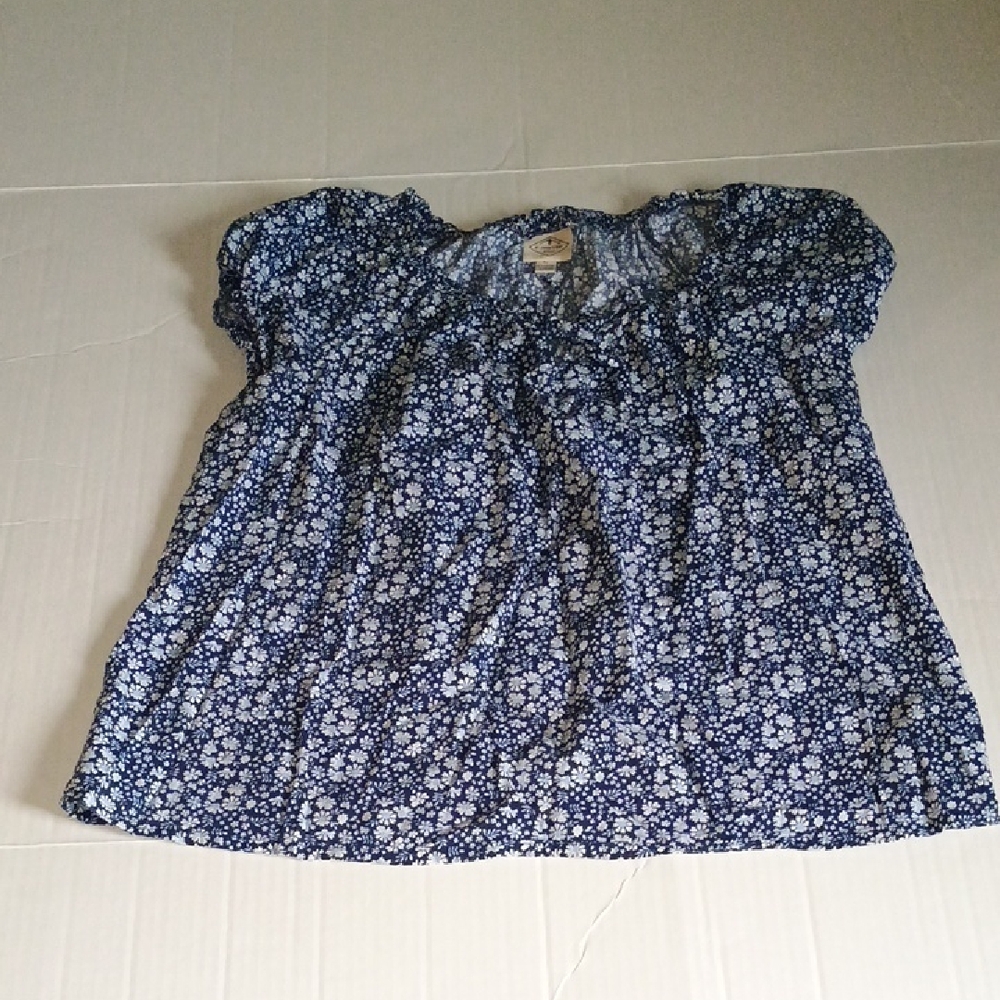 St John's Bay Blue And White Top Womens PL